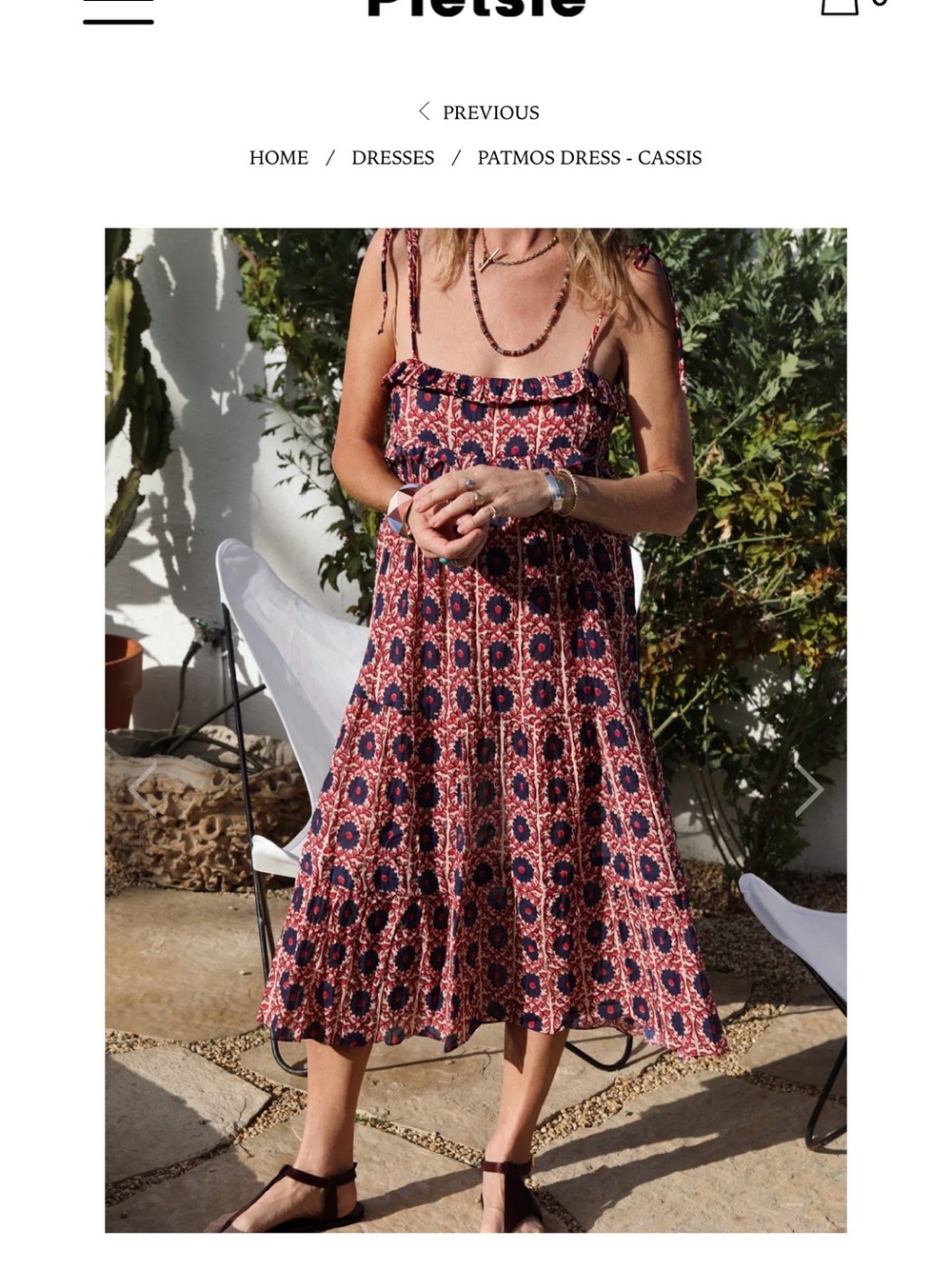 Pietsie Patmos Dress - Cassis Size Small Like New Condition ✨